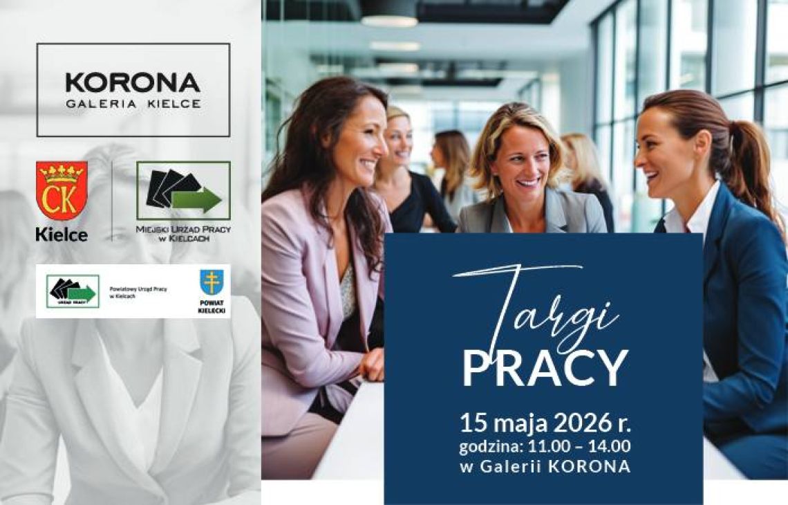 Targi odbędą się w kieleckiej Galerii Handlowej Korona w piątek 15 maja w godzinach od 11:00 do 14:00.